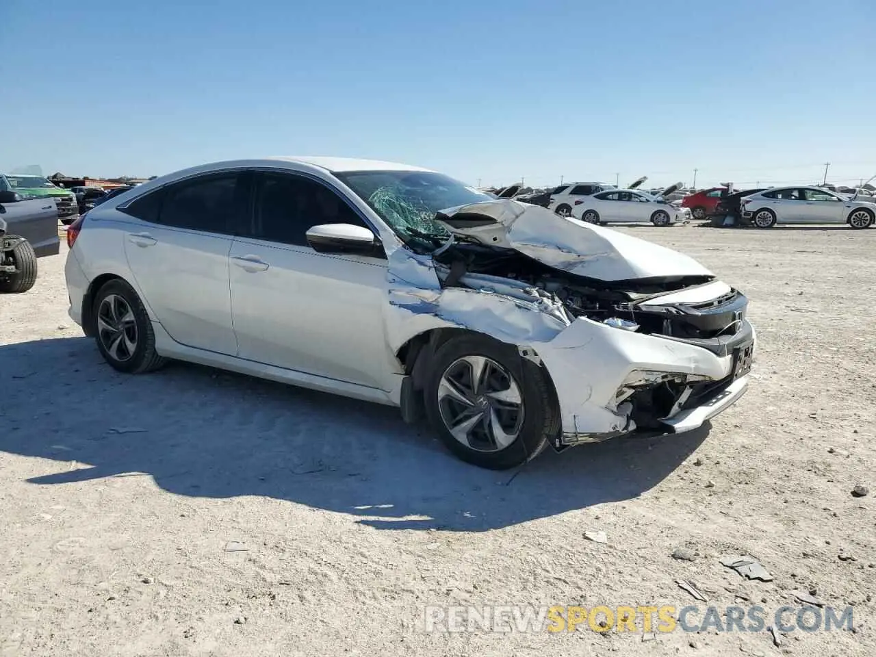 4 Photograph of a damaged car 19XFC2F62KE012511 HONDA CIVIC 2019