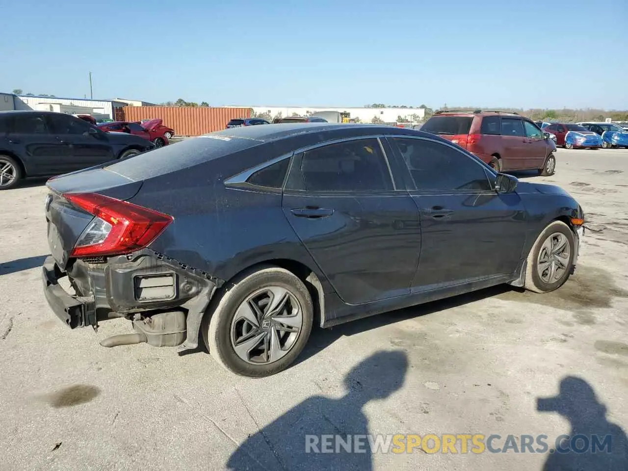3 Photograph of a damaged car 19XFC2F62KE015070 HONDA CIVIC 2019