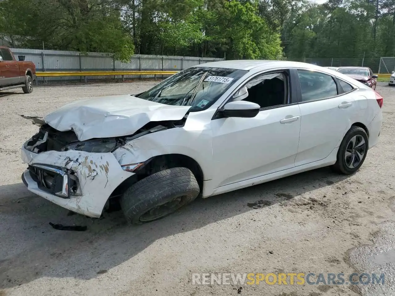 1 Photograph of a damaged car 19XFC2F62KE020866 HONDA CIVIC 2019