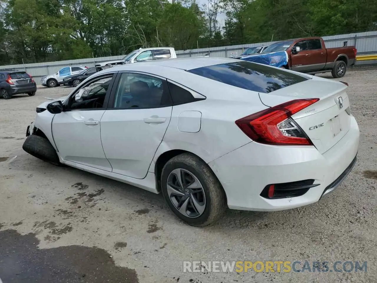 2 Photograph of a damaged car 19XFC2F62KE020866 HONDA CIVIC 2019