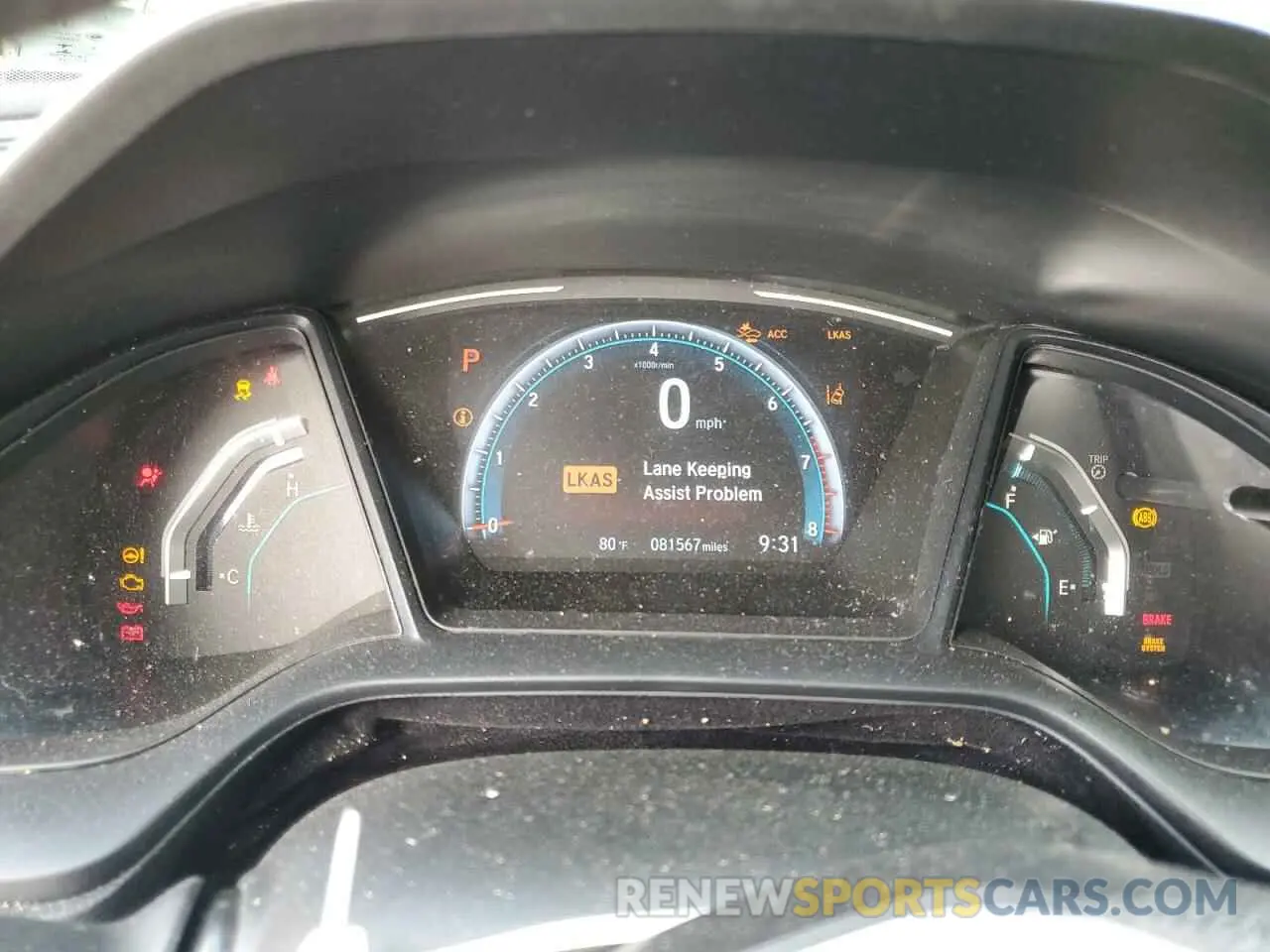 9 Photograph of a damaged car 19XFC2F62KE020866 HONDA CIVIC 2019