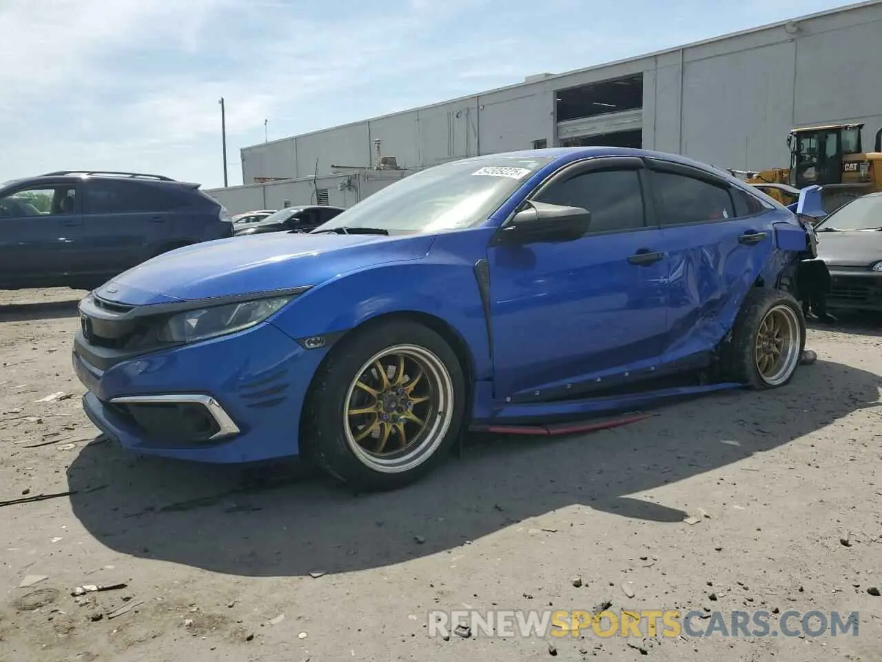 1 Photograph of a damaged car 19XFC2F62KE023492 HONDA CIVIC 2019
