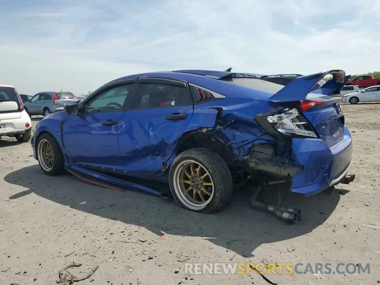 2 Photograph of a damaged car 19XFC2F62KE023492 HONDA CIVIC 2019