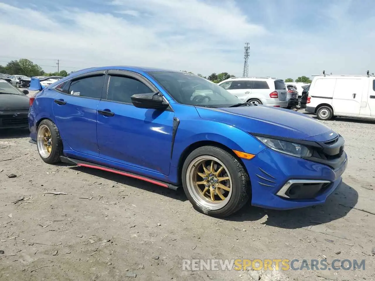 4 Photograph of a damaged car 19XFC2F62KE023492 HONDA CIVIC 2019