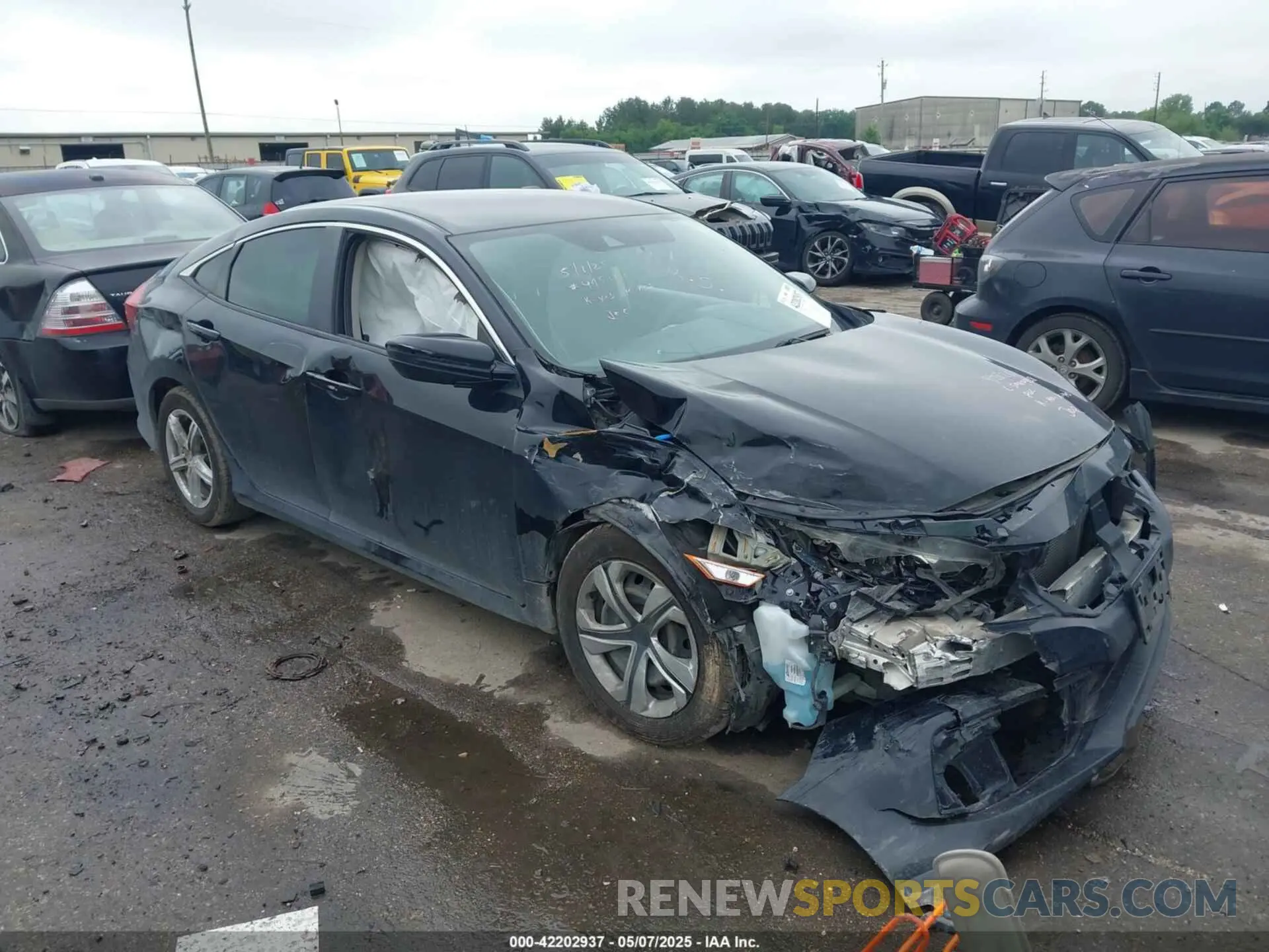 1 Photograph of a damaged car 19XFC2F62KE034797 HONDA CIVIC 2019