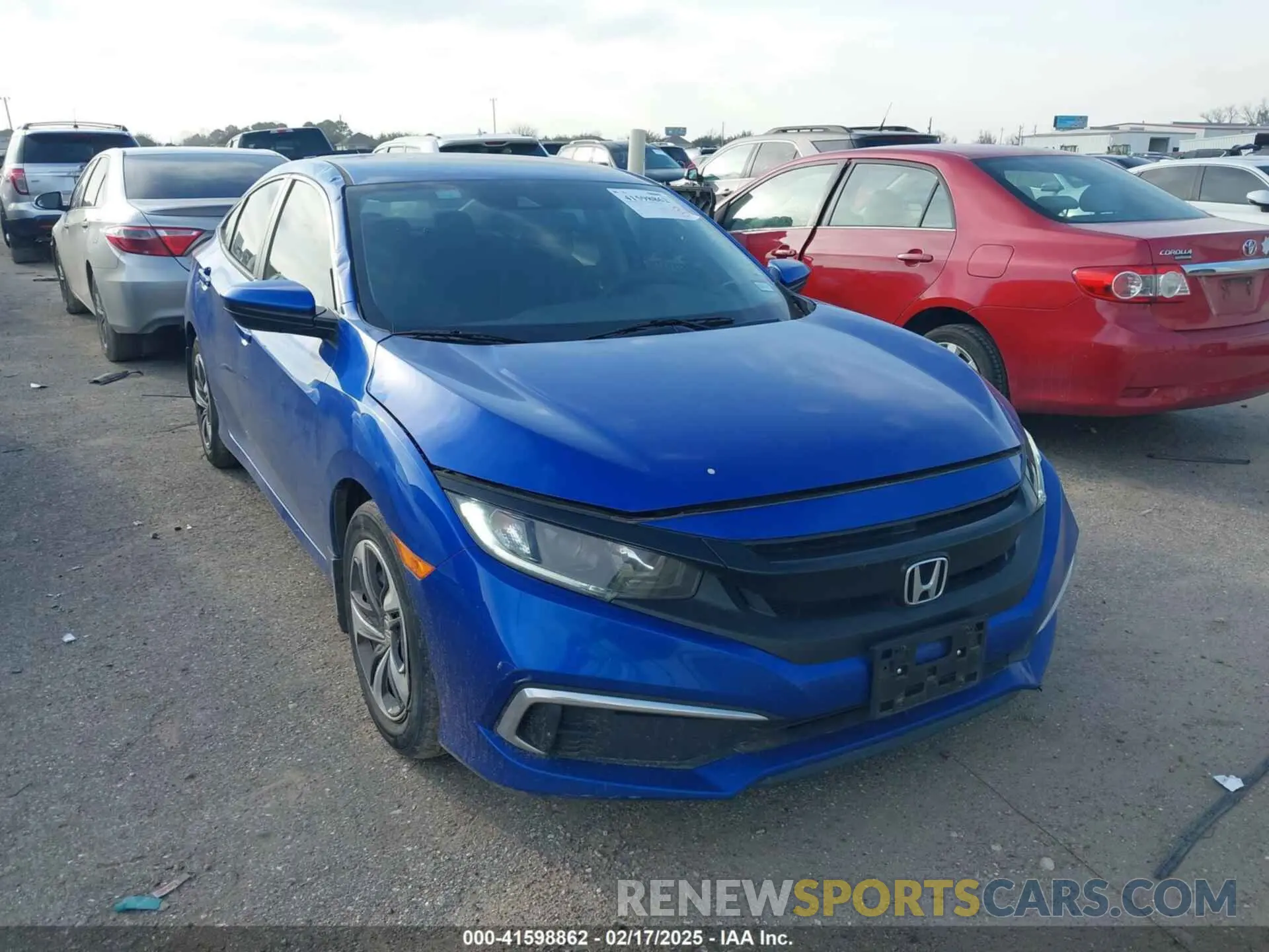1 Photograph of a damaged car 19XFC2F62KE035111 HONDA CIVIC 2019