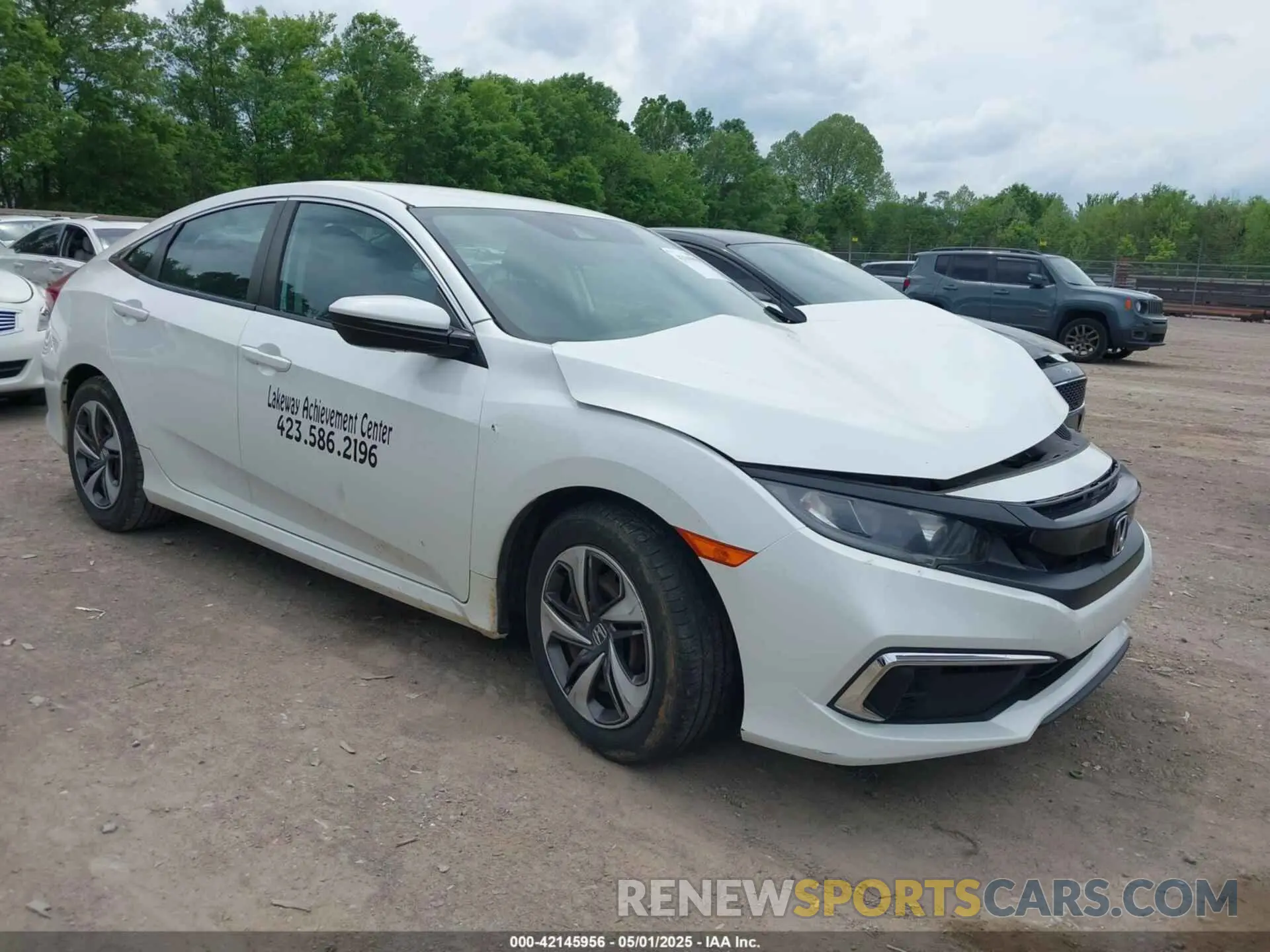1 Photograph of a damaged car 19XFC2F62KE035822 HONDA CIVIC 2019