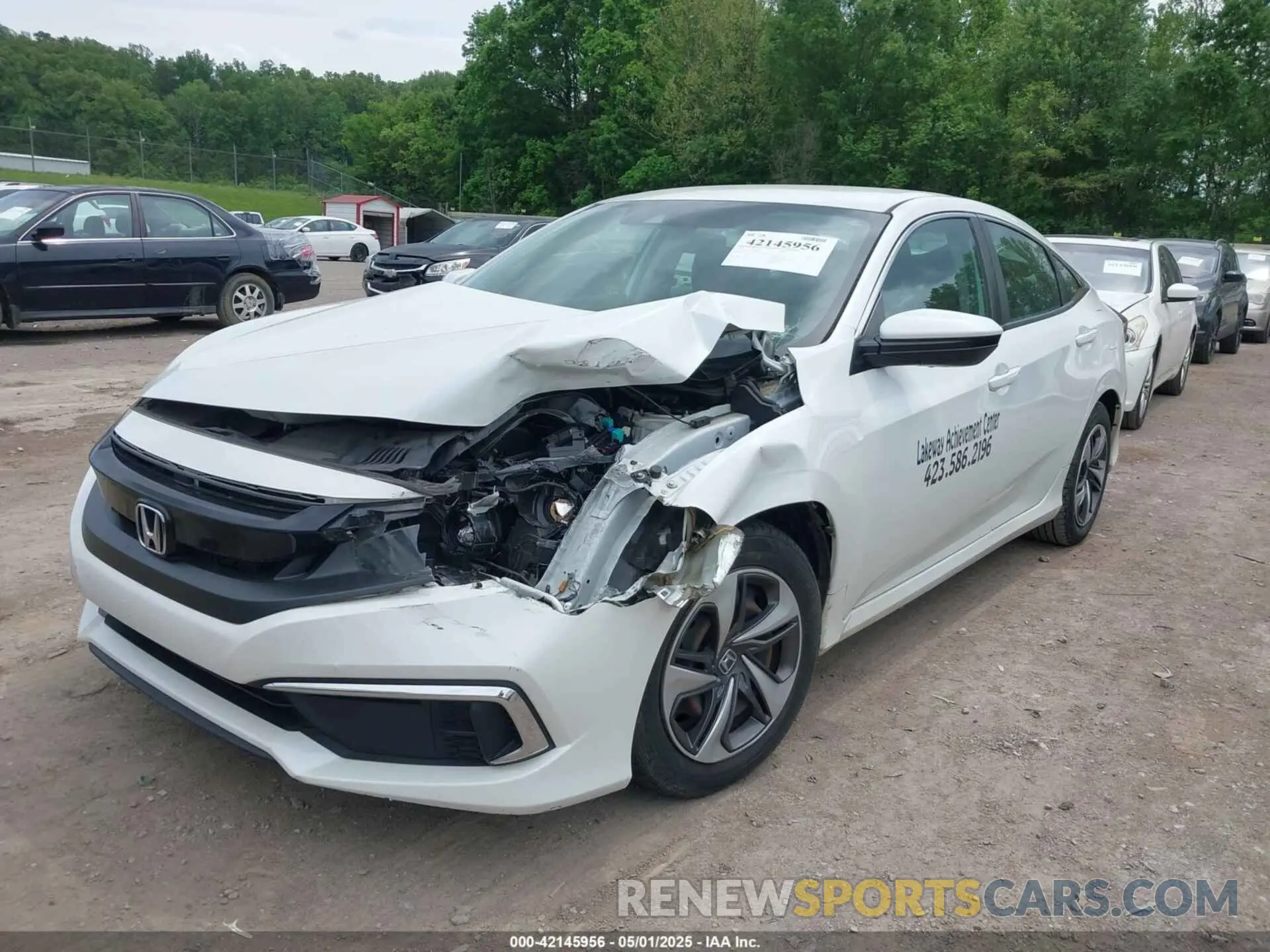 2 Photograph of a damaged car 19XFC2F62KE035822 HONDA CIVIC 2019