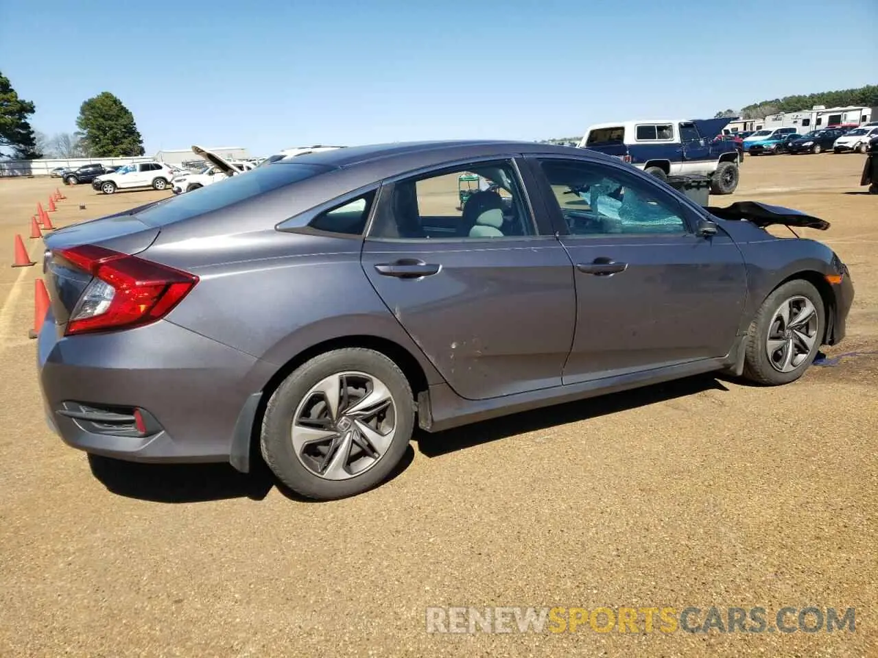 3 Photograph of a damaged car 19XFC2F62KE036453 HONDA CIVIC 2019