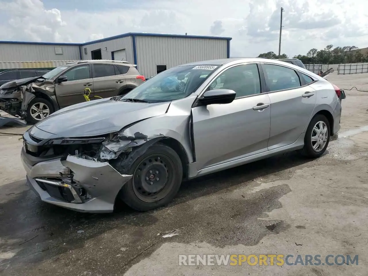 1 Photograph of a damaged car 19XFC2F62KE042446 HONDA CIVIC 2019