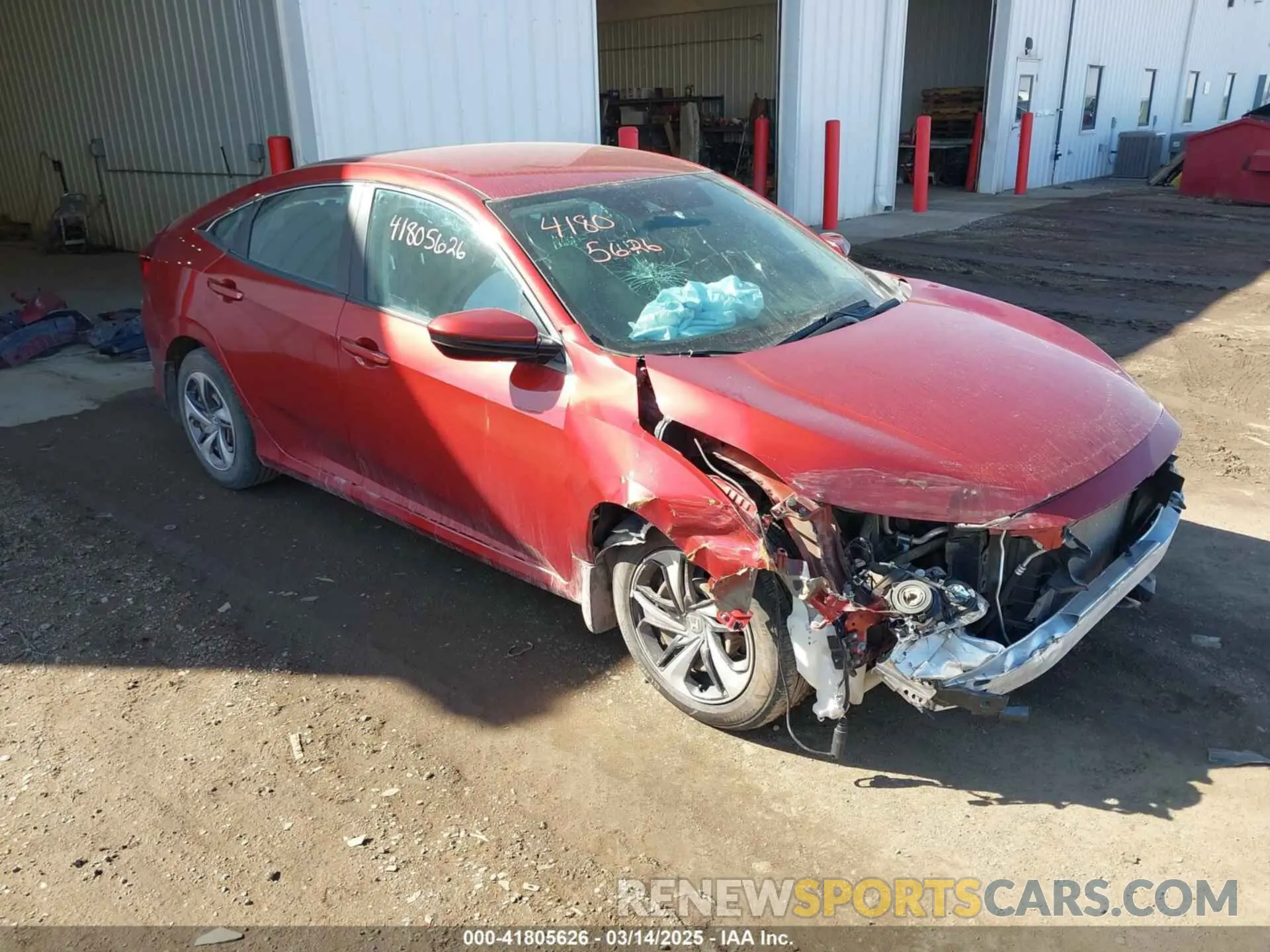 1 Photograph of a damaged car 19XFC2F62KE049672 HONDA CIVIC 2019