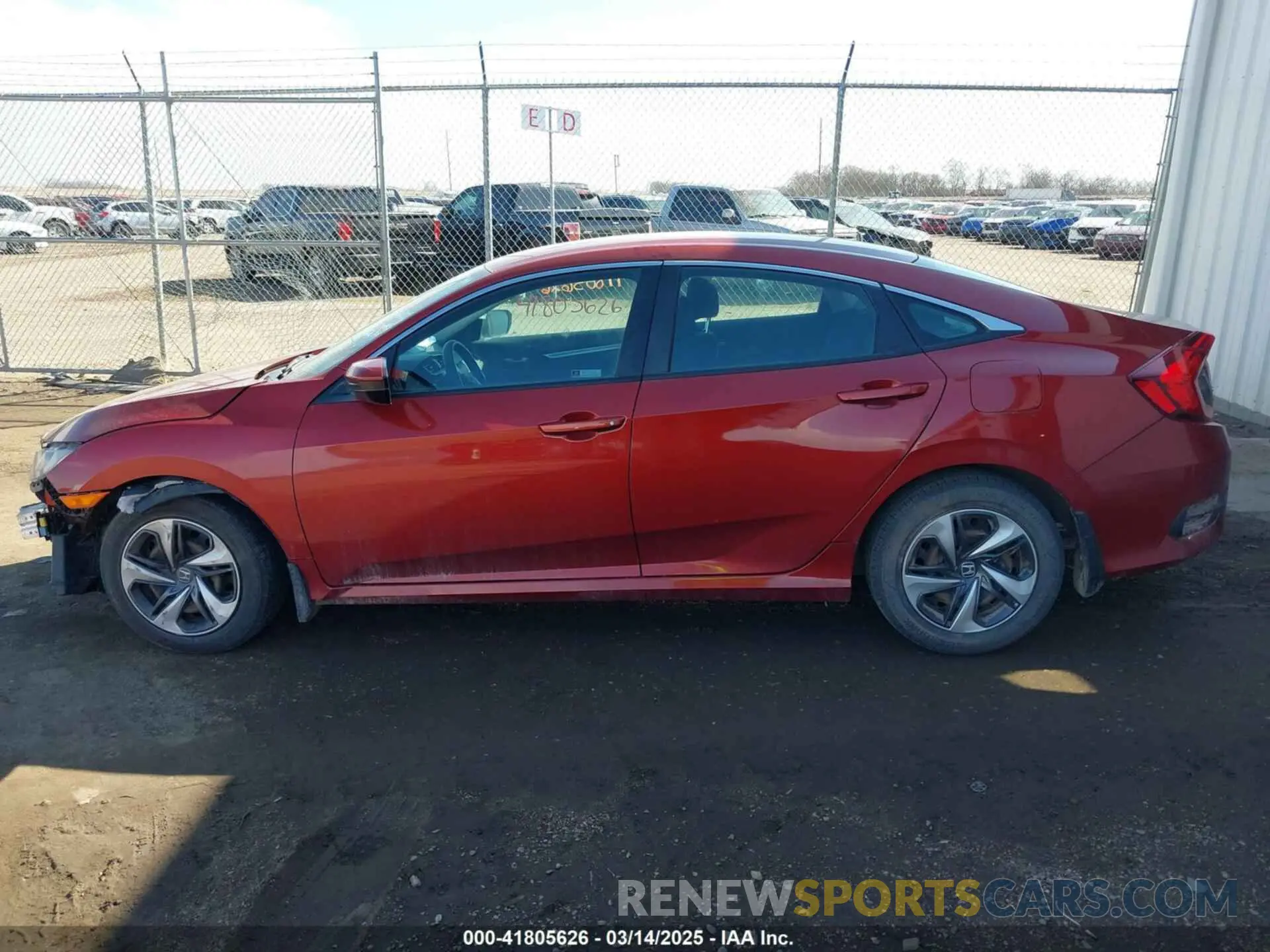 15 Photograph of a damaged car 19XFC2F62KE049672 HONDA CIVIC 2019