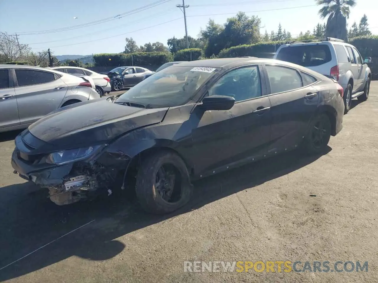 1 Photograph of a damaged car 19XFC2F62KE202065 HONDA CIVIC 2019