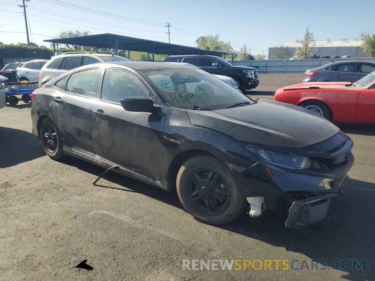 4 Photograph of a damaged car 19XFC2F62KE202065 HONDA CIVIC 2019