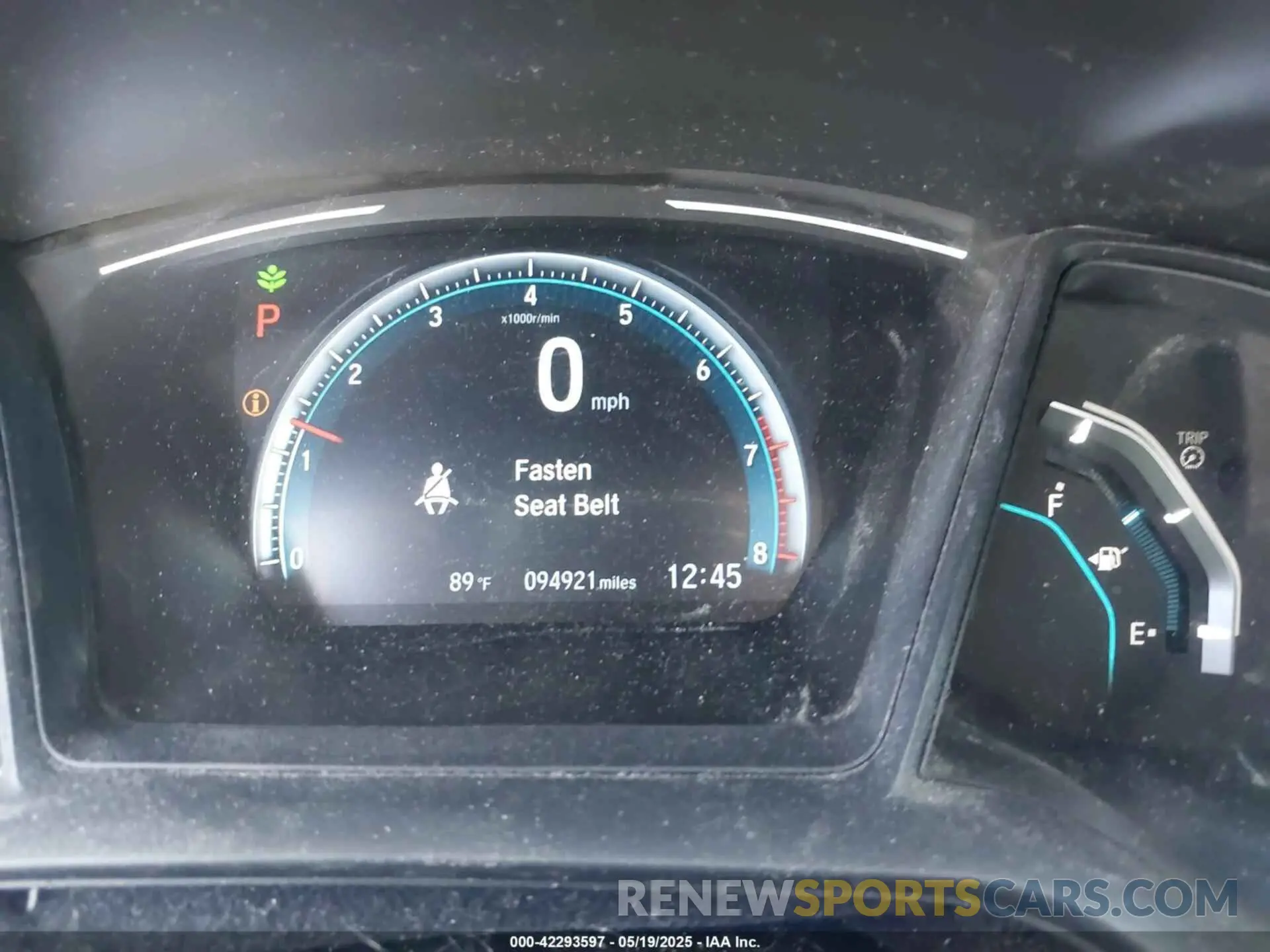 15 Photograph of a damaged car 19XFC2F62KE215222 HONDA CIVIC 2019
