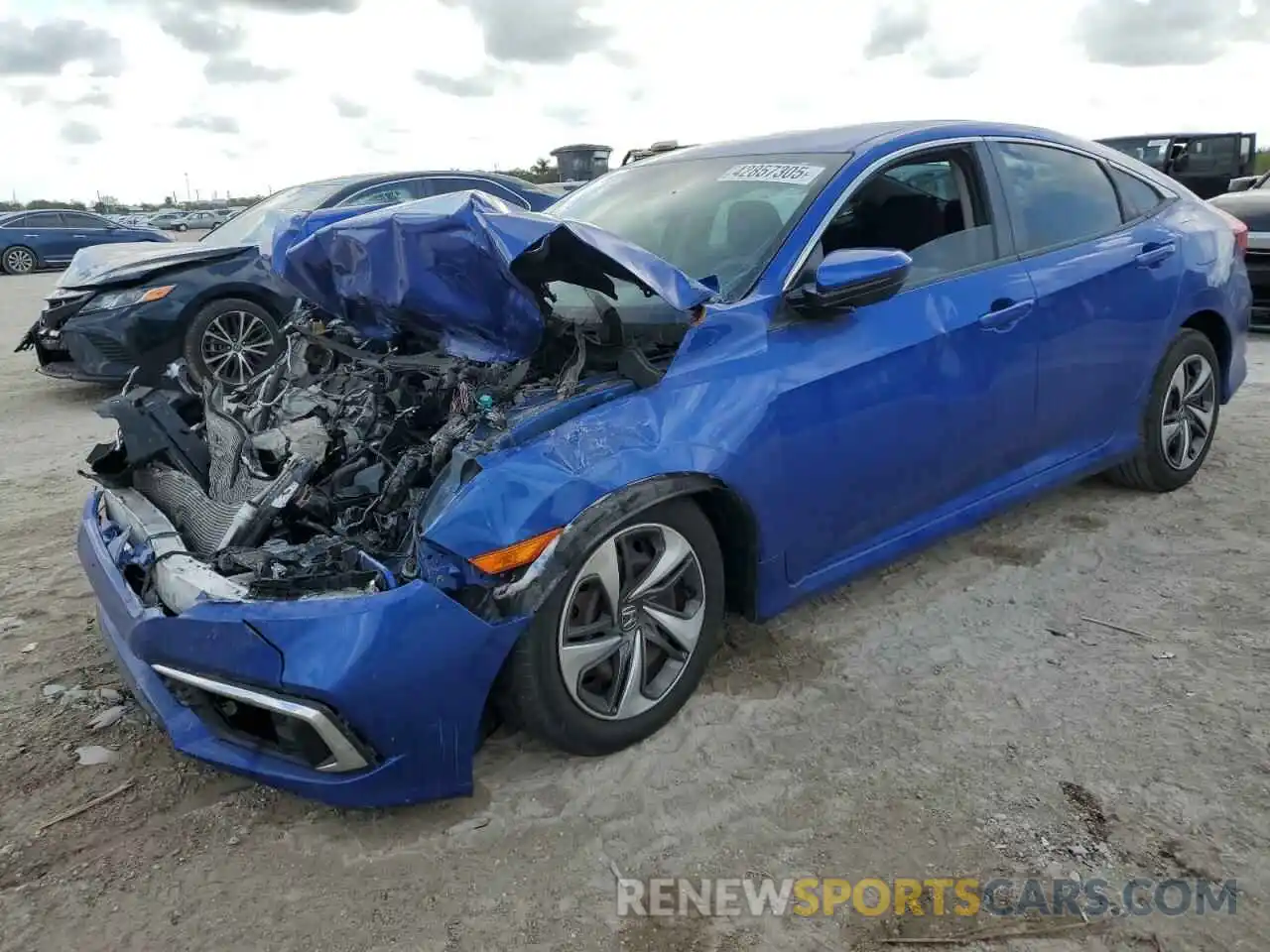 1 Photograph of a damaged car 19XFC2F63KE007267 HONDA CIVIC 2019