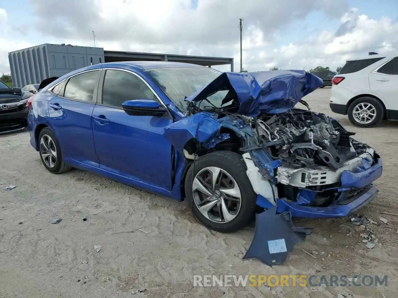 4 Photograph of a damaged car 19XFC2F63KE007267 HONDA CIVIC 2019