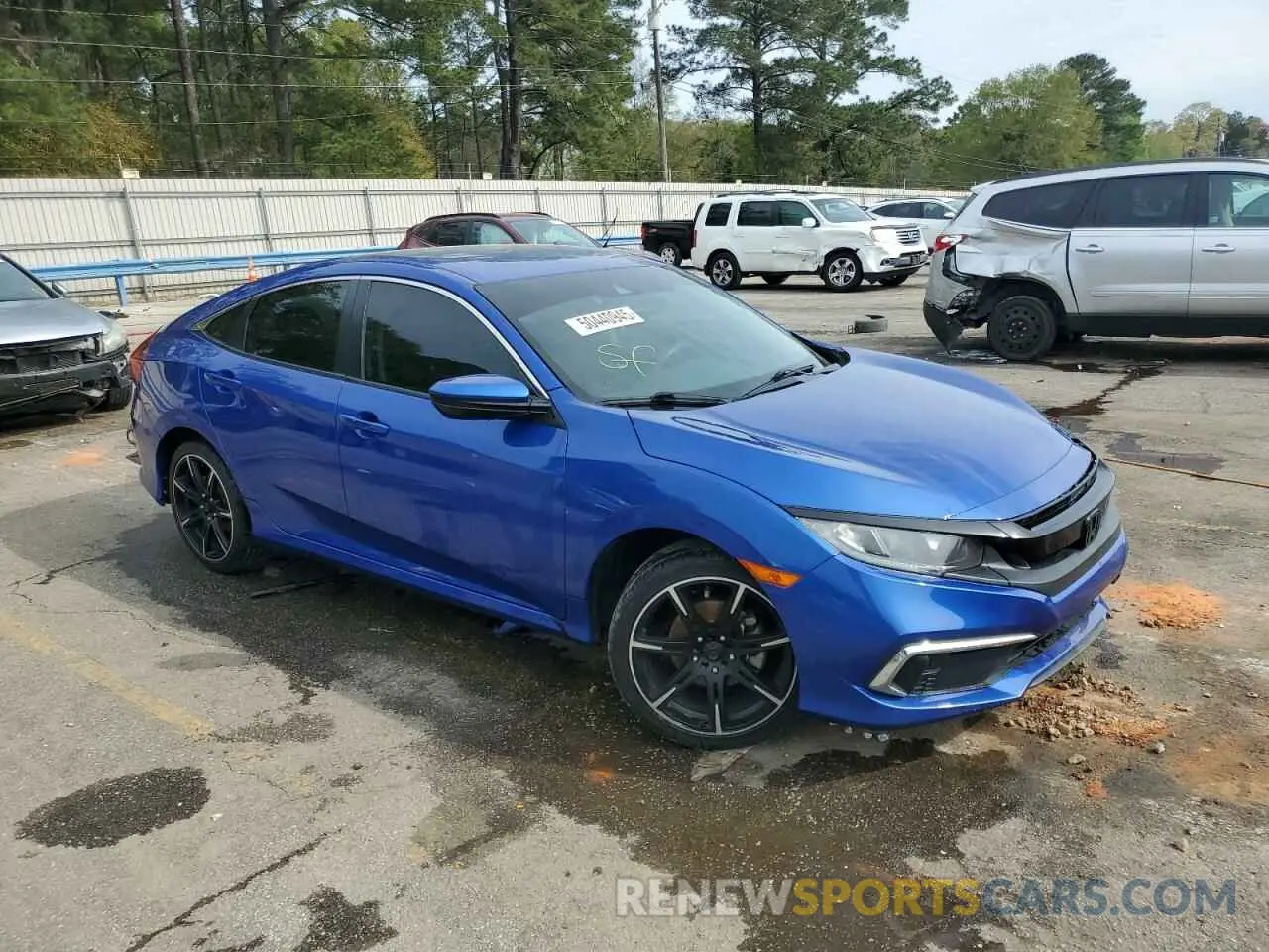 4 Photograph of a damaged car 19XFC2F63KE016017 HONDA CIVIC 2019