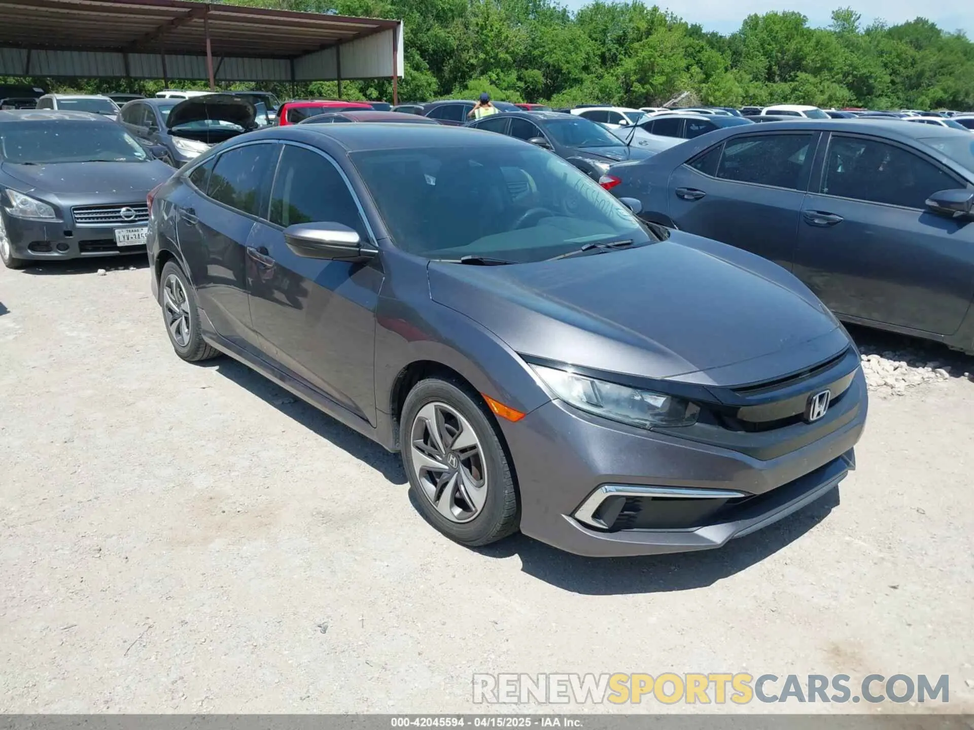 1 Photograph of a damaged car 19XFC2F63KE025722 HONDA CIVIC 2019