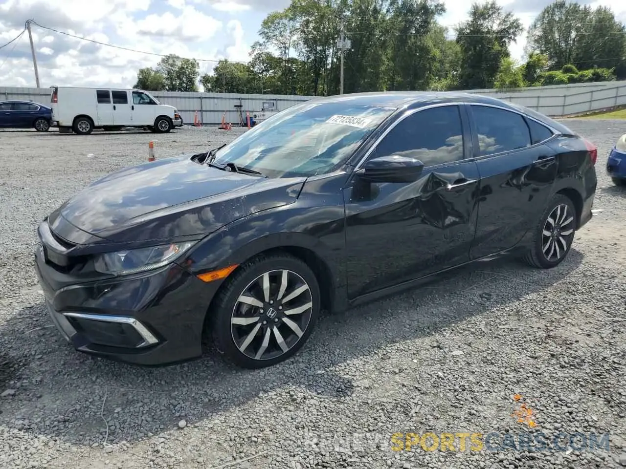 1 Photograph of a damaged car 19XFC2F63KE030905 HONDA CIVIC 2019