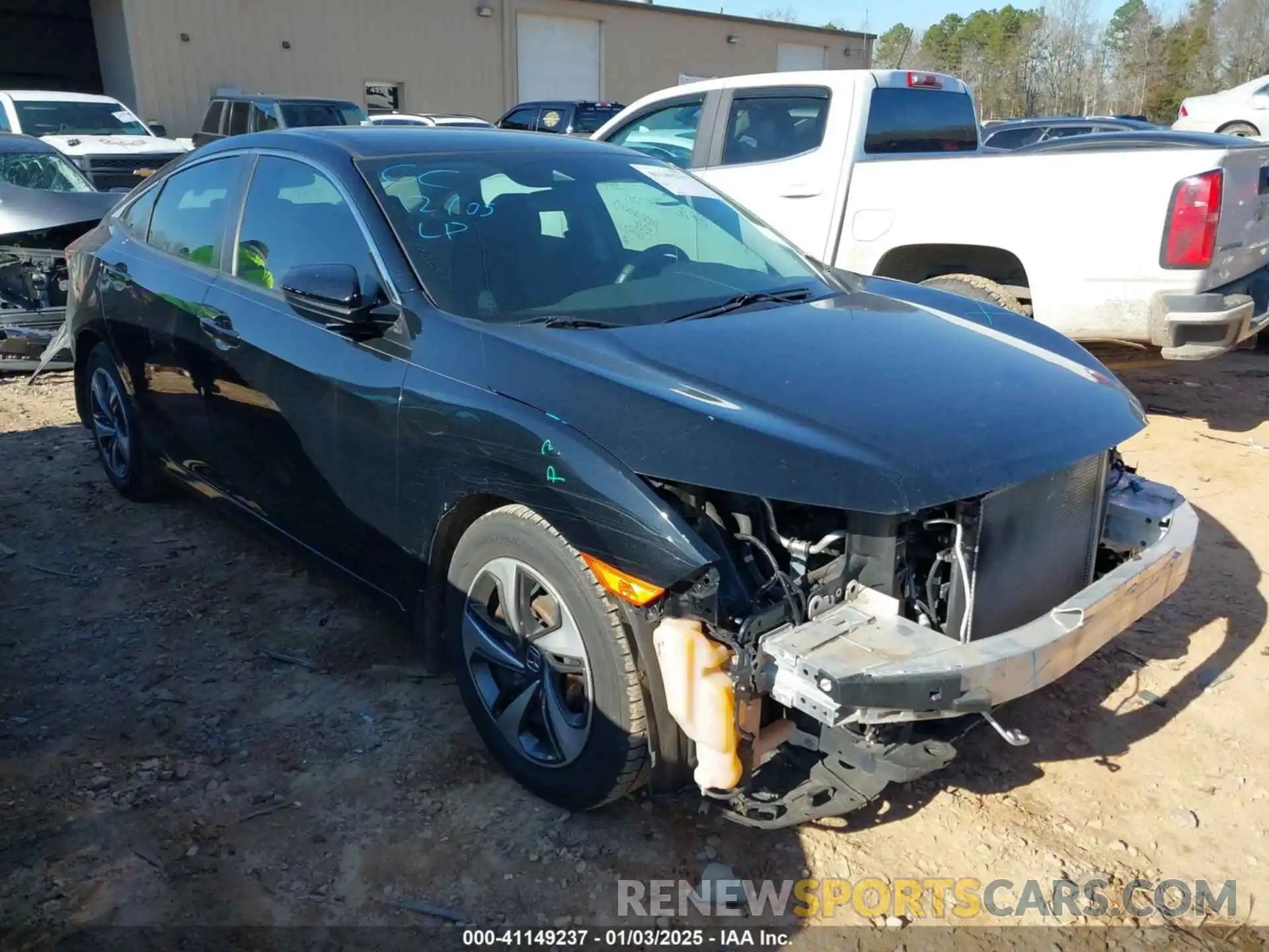 1 Photograph of a damaged car 19XFC2F64KE007102 HONDA CIVIC 2019