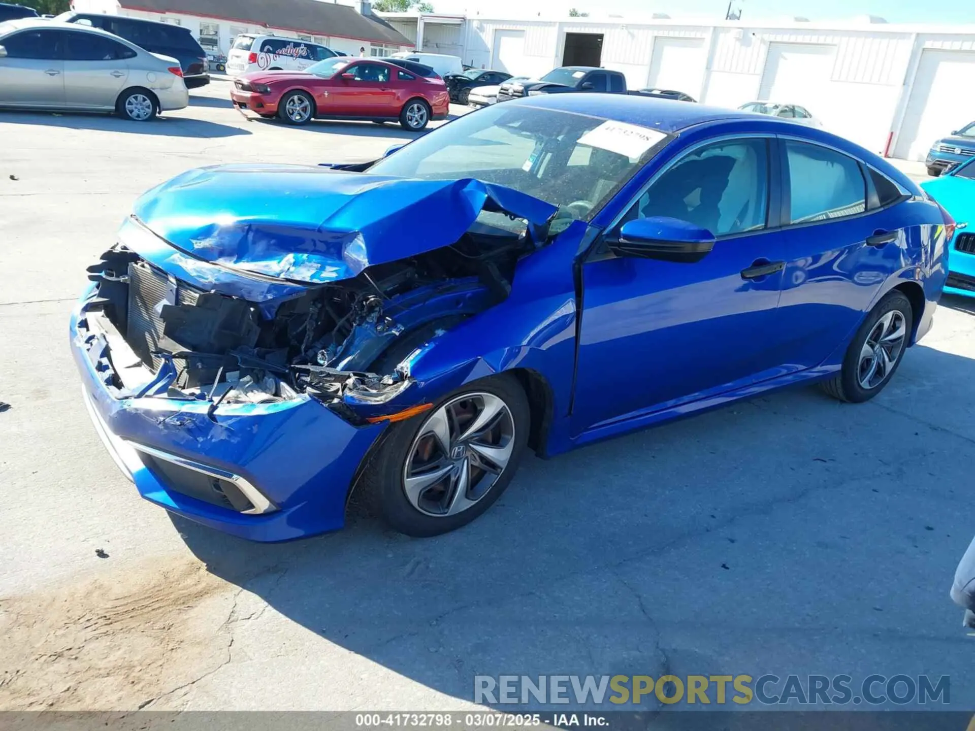 2 Photograph of a damaged car 19XFC2F64KE007245 HONDA CIVIC 2019