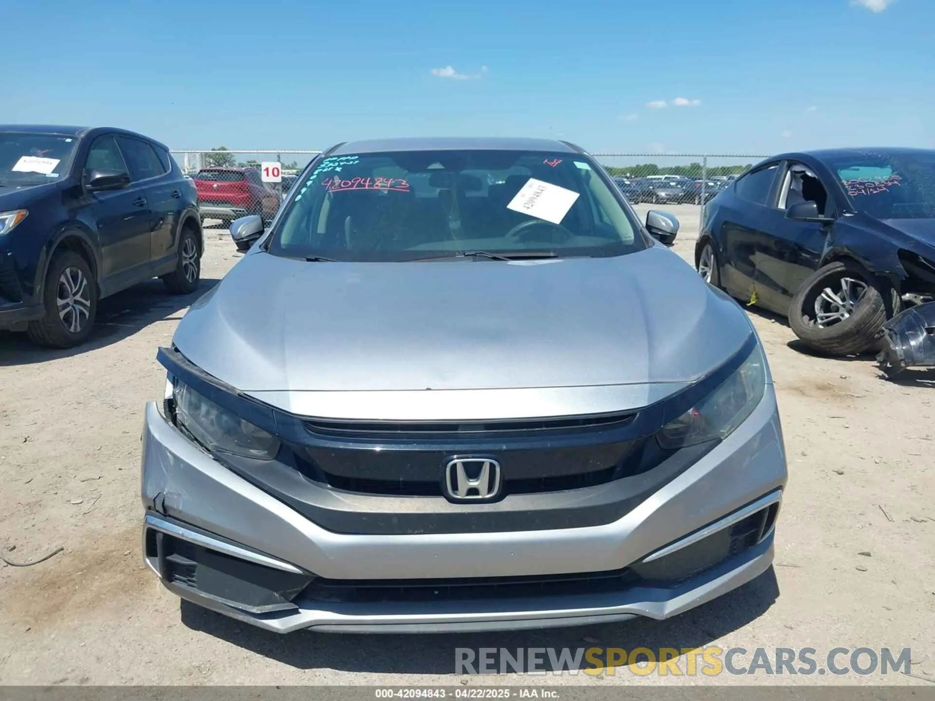11 Photograph of a damaged car 19XFC2F64KE008752 HONDA CIVIC 2019
