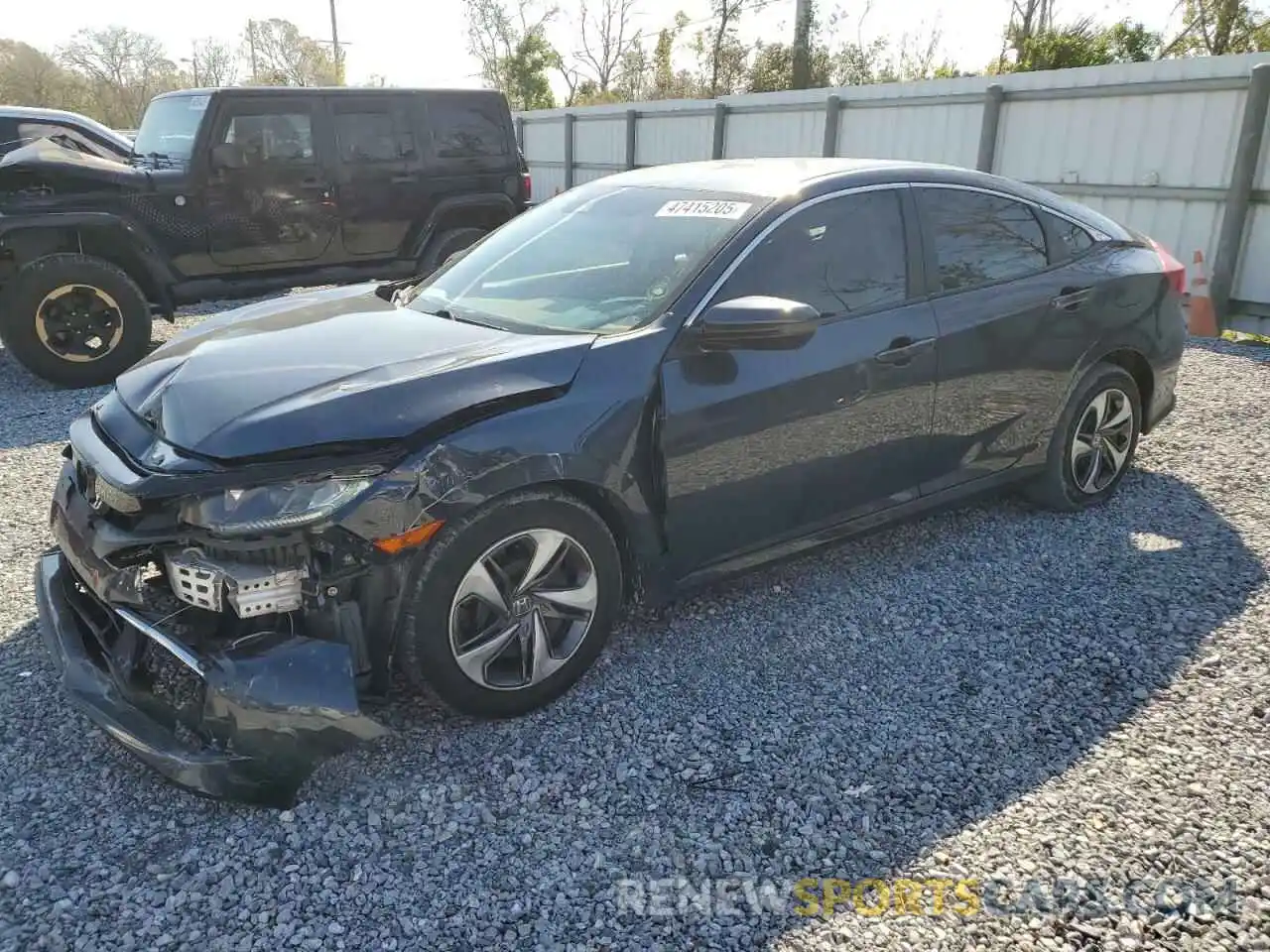 1 Photograph of a damaged car 19XFC2F64KE013465 HONDA CIVIC 2019