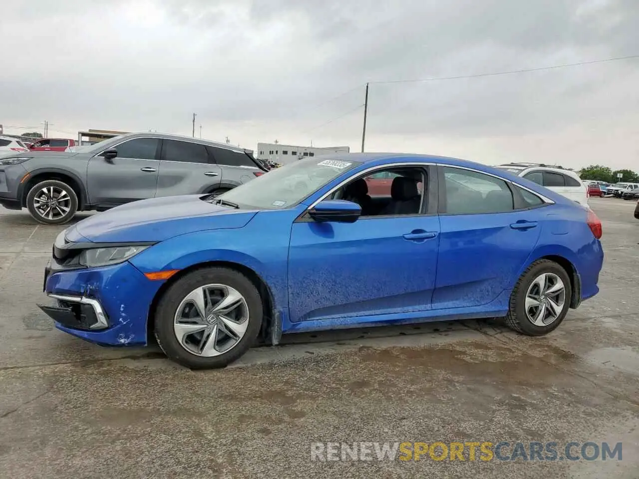 1 Photograph of a damaged car 19XFC2F64KE018486 HONDA CIVIC 2019