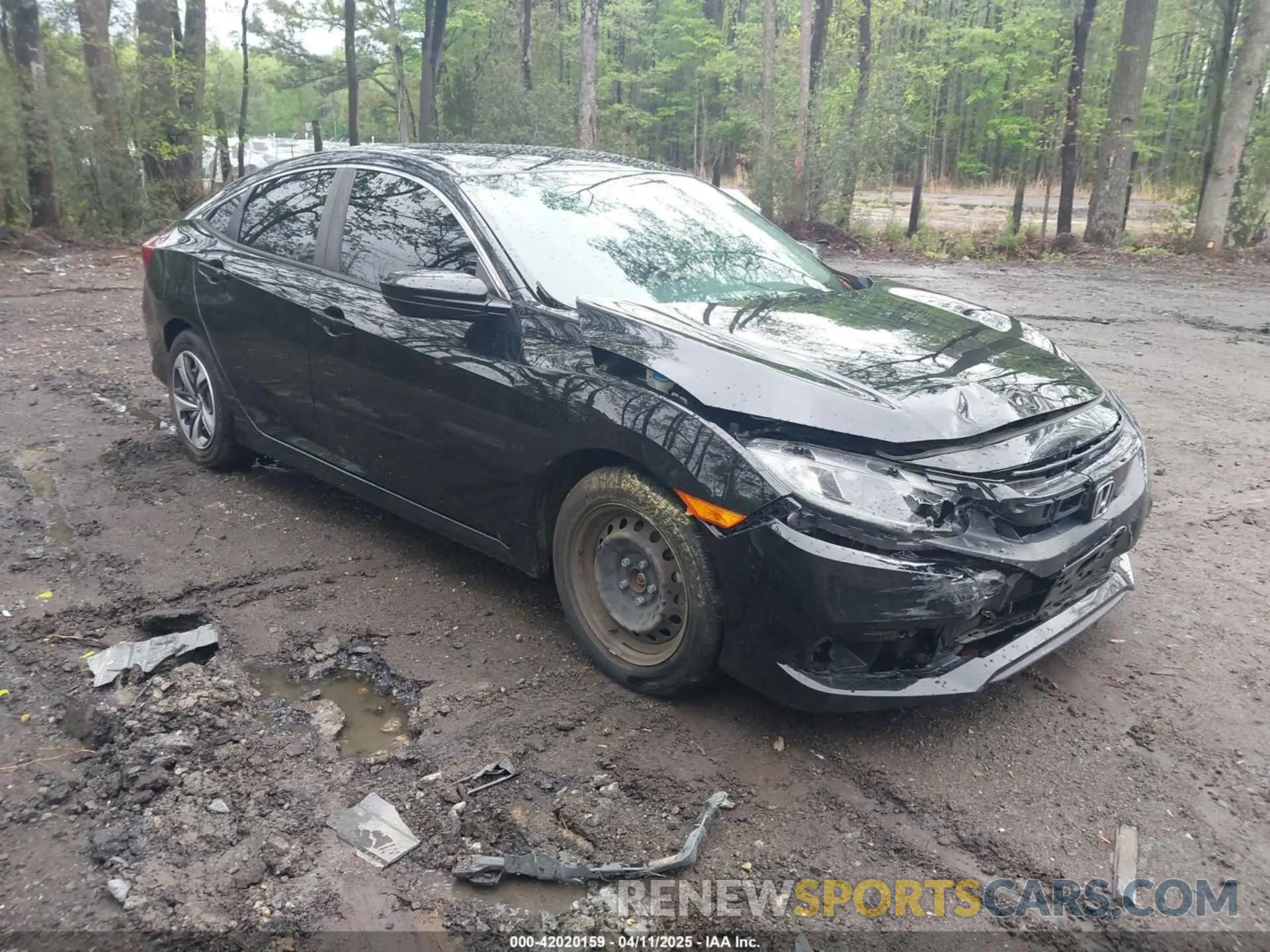 1 Photograph of a damaged car 19XFC2F64KE041024 HONDA CIVIC 2019