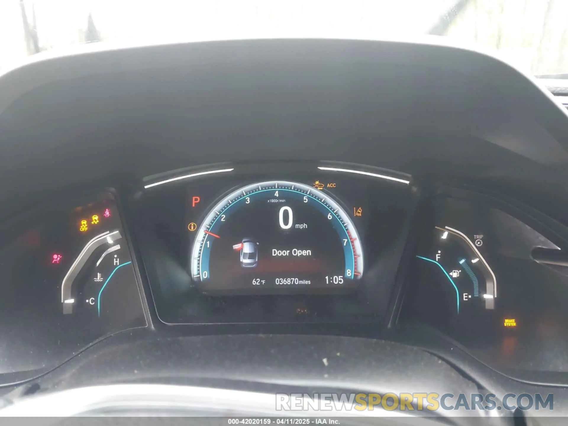 7 Photograph of a damaged car 19XFC2F64KE041024 HONDA CIVIC 2019
