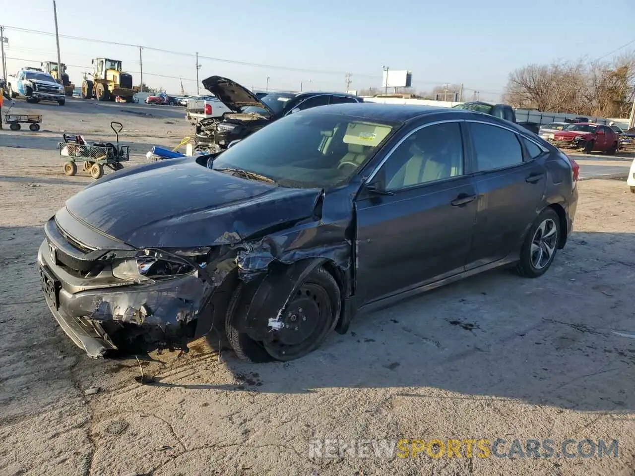 1 Photograph of a damaged car 19XFC2F64KE041380 HONDA CIVIC 2019