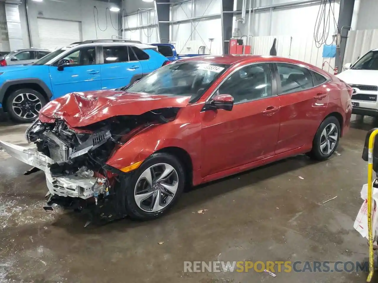 1 Photograph of a damaged car 19XFC2F64KE051052 HONDA CIVIC 2019