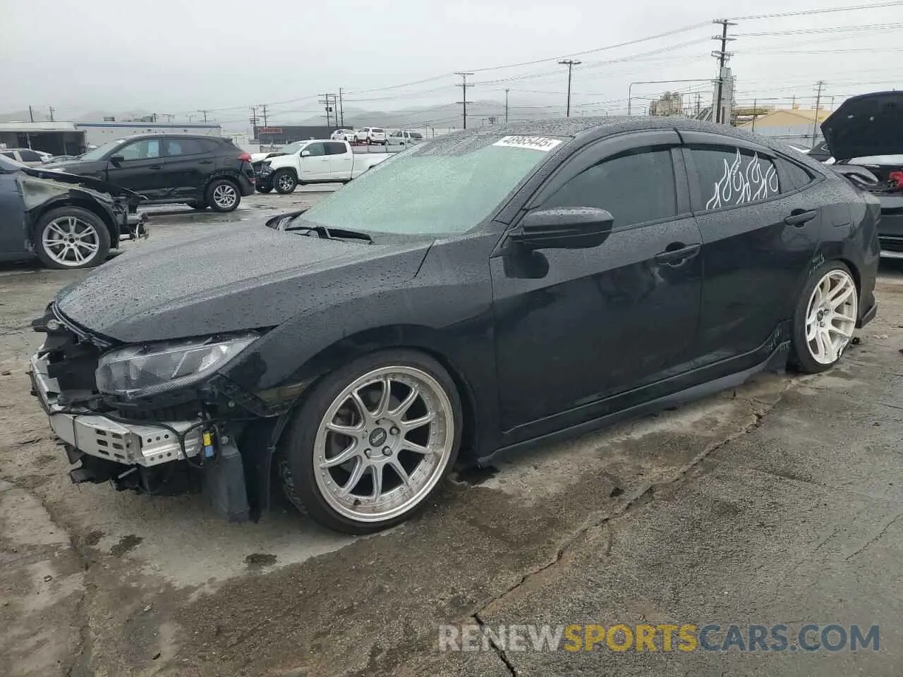 1 Photograph of a damaged car 19XFC2F64KE200625 HONDA CIVIC 2019