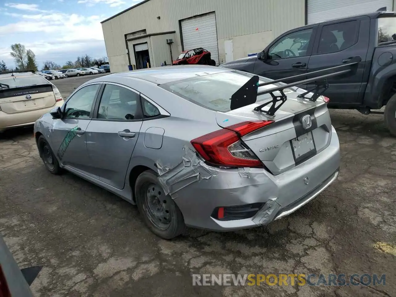 2 Photograph of a damaged car 19XFC2F64KE205050 HONDA CIVIC 2019