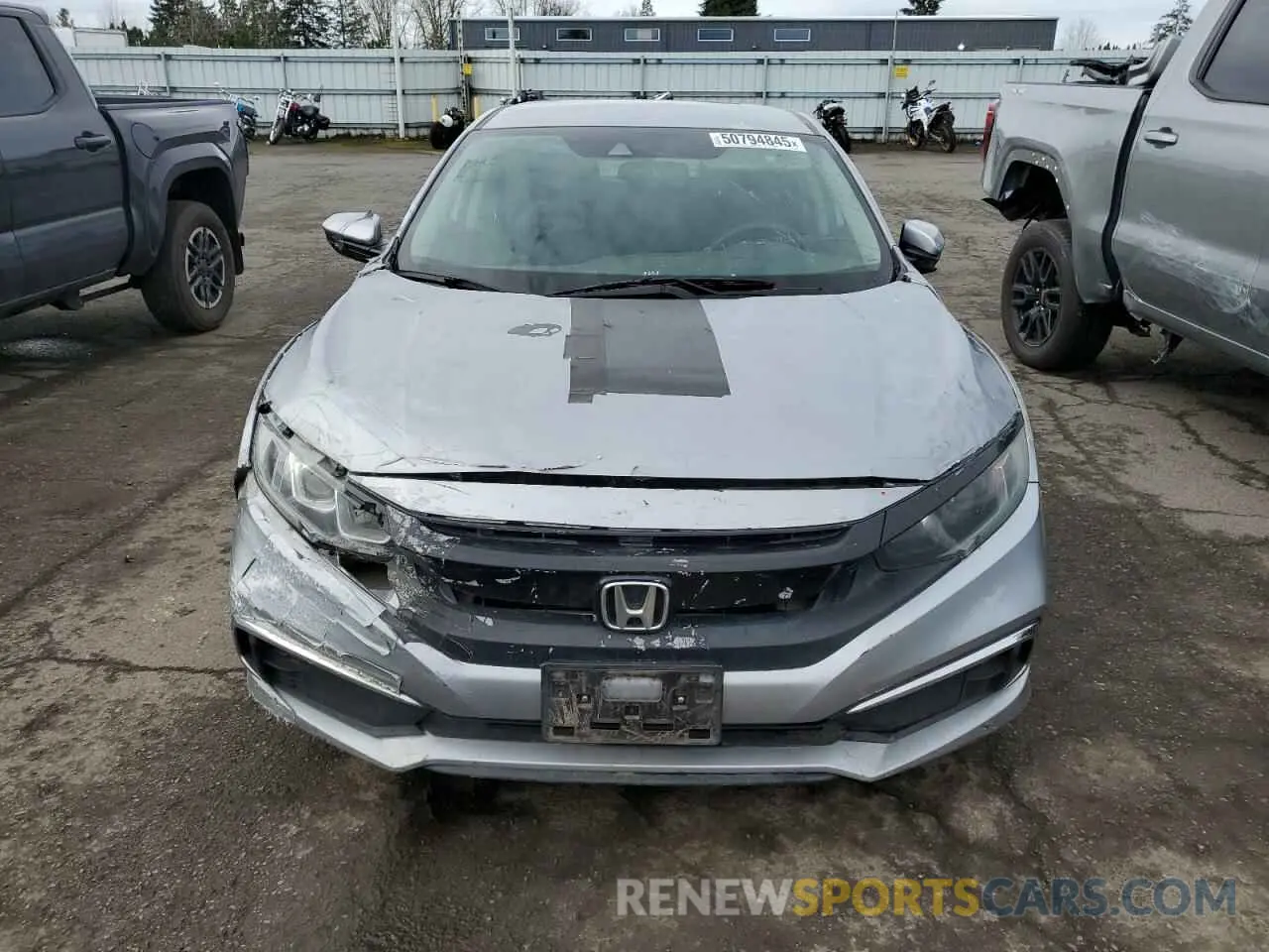 5 Photograph of a damaged car 19XFC2F64KE205050 HONDA CIVIC 2019