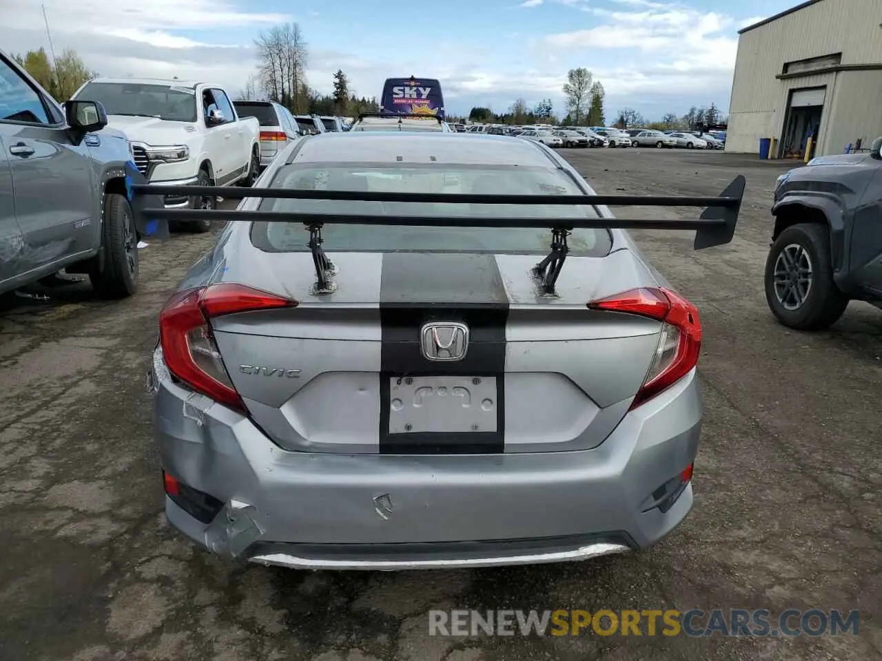 6 Photograph of a damaged car 19XFC2F64KE205050 HONDA CIVIC 2019