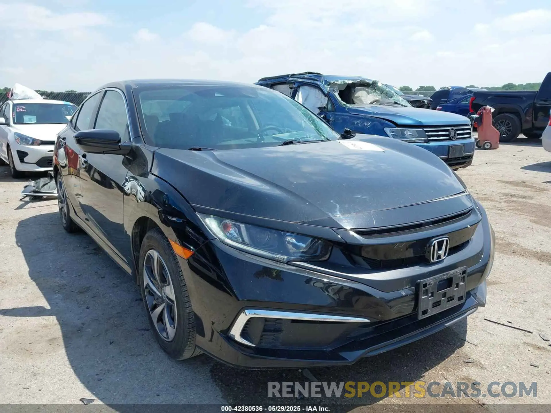 1 Photograph of a damaged car 19XFC2F65KE000658 HONDA CIVIC 2019