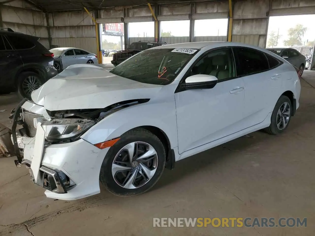 1 Photograph of a damaged car 19XFC2F65KE002121 HONDA CIVIC 2019