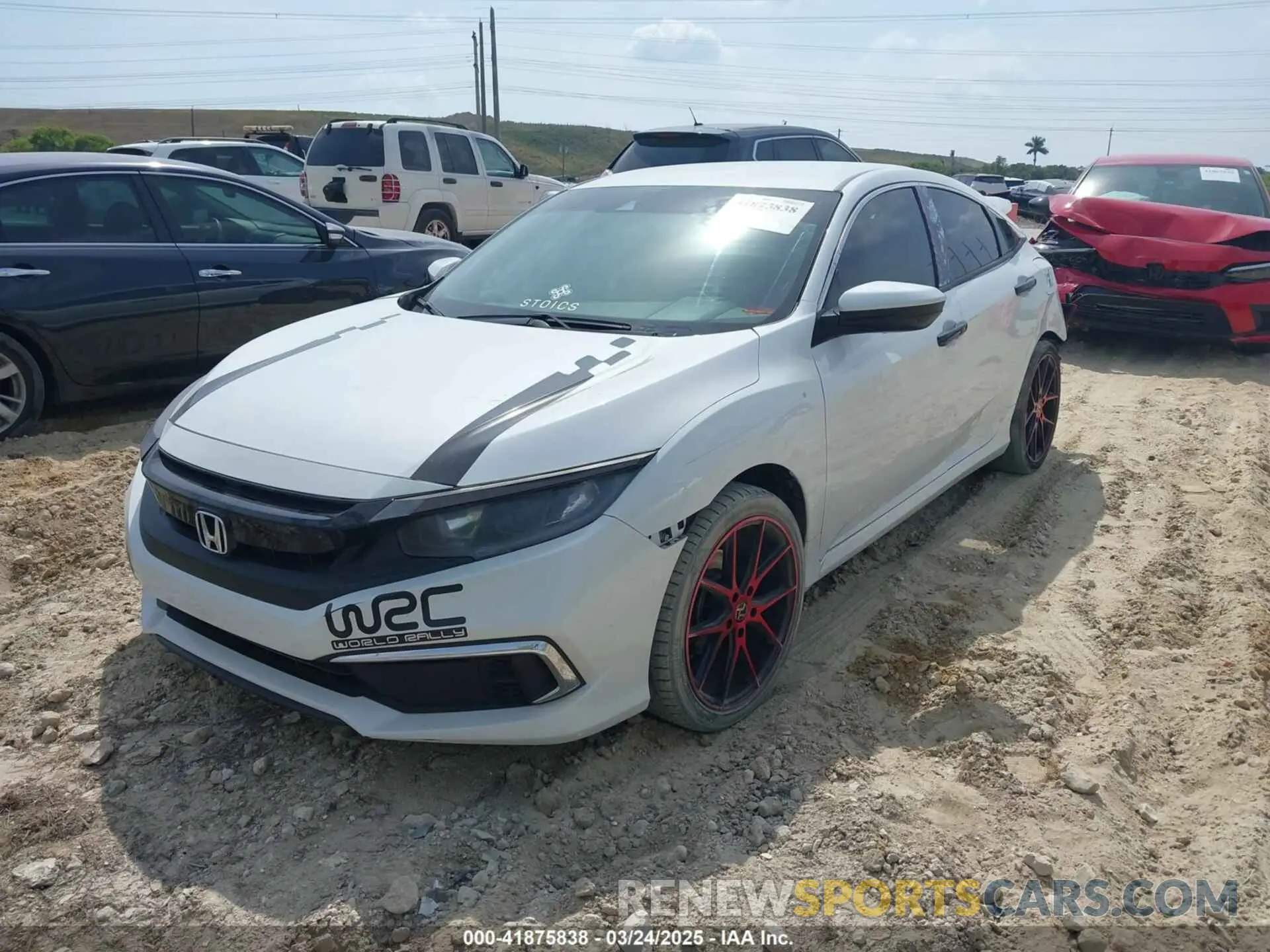 2 Photograph of a damaged car 19XFC2F65KE014995 HONDA CIVIC 2019