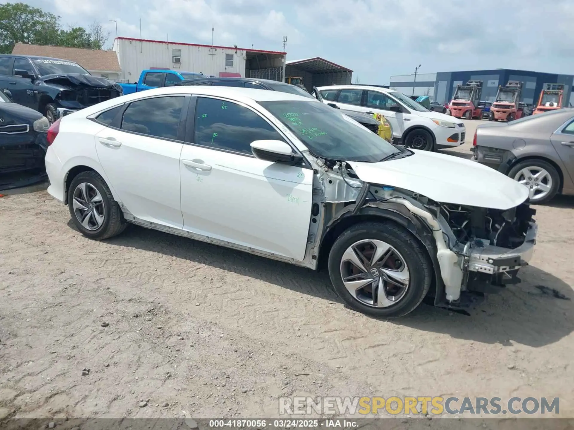 1 Photograph of a damaged car 19XFC2F65KE015967 HONDA CIVIC 2019