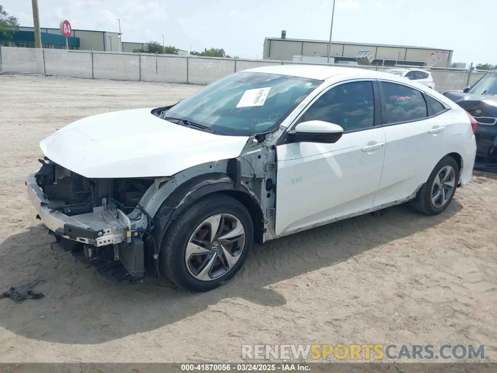 2 Photograph of a damaged car 19XFC2F65KE015967 HONDA CIVIC 2019
