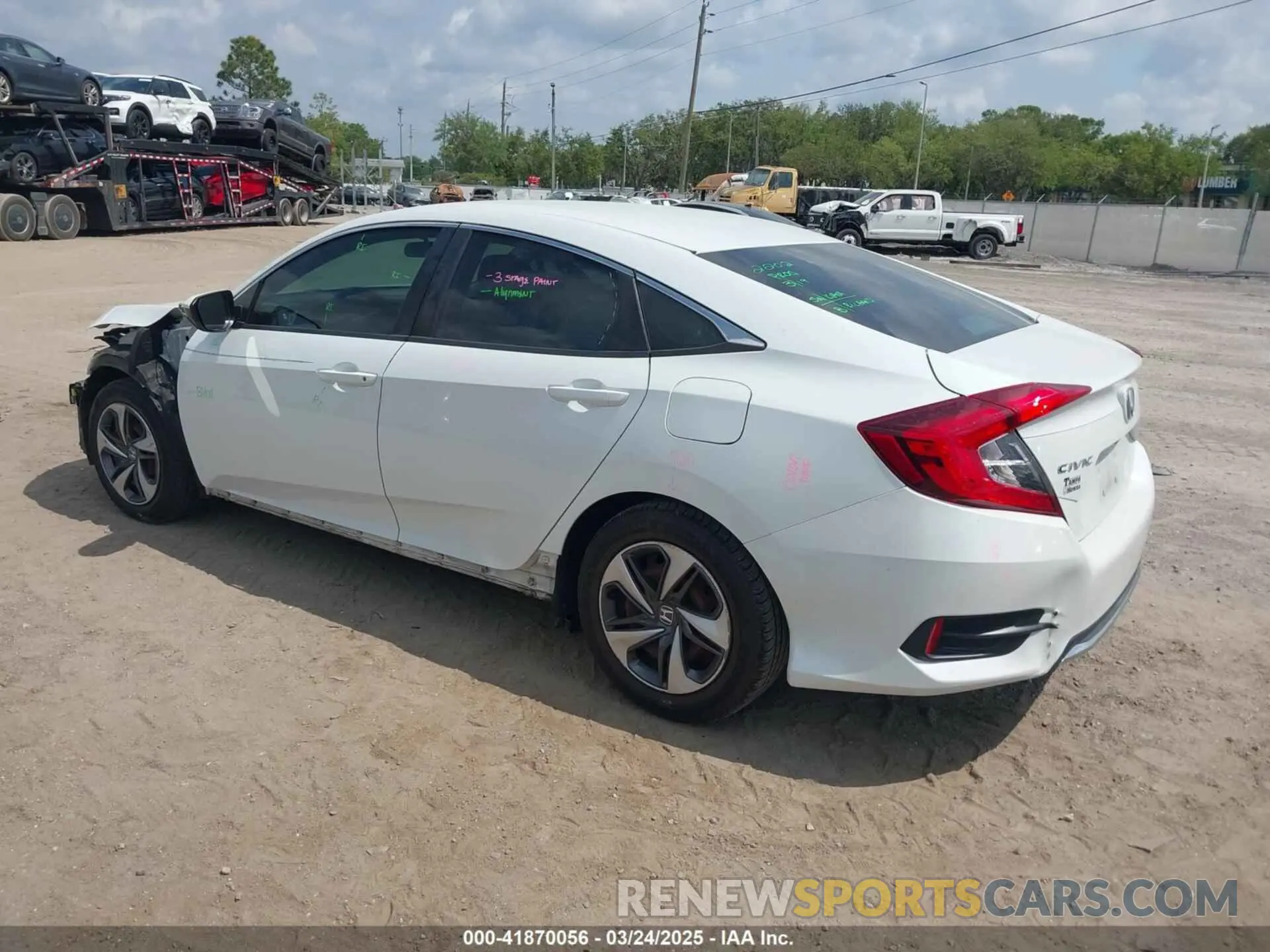 3 Photograph of a damaged car 19XFC2F65KE015967 HONDA CIVIC 2019