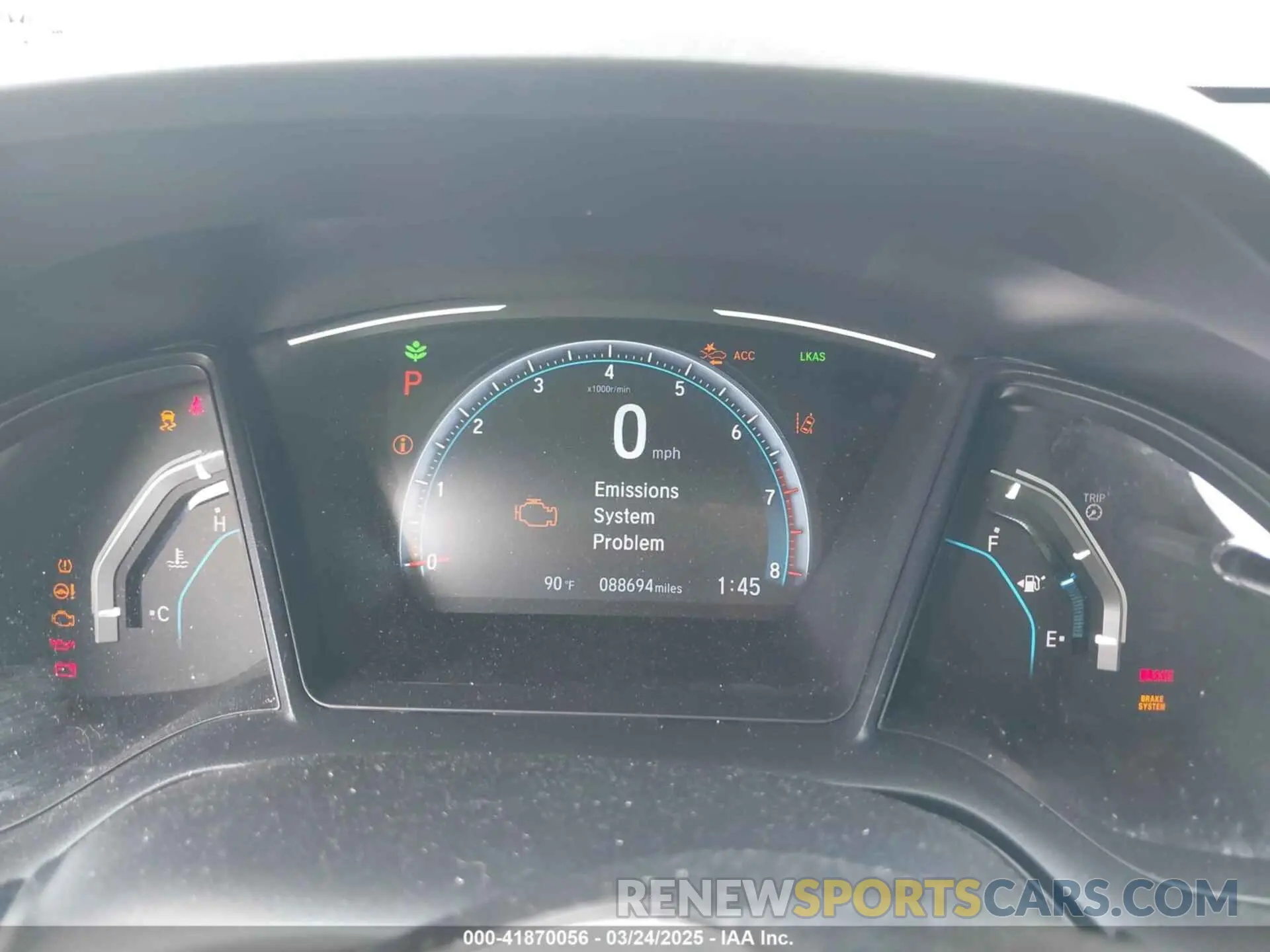 7 Photograph of a damaged car 19XFC2F65KE015967 HONDA CIVIC 2019