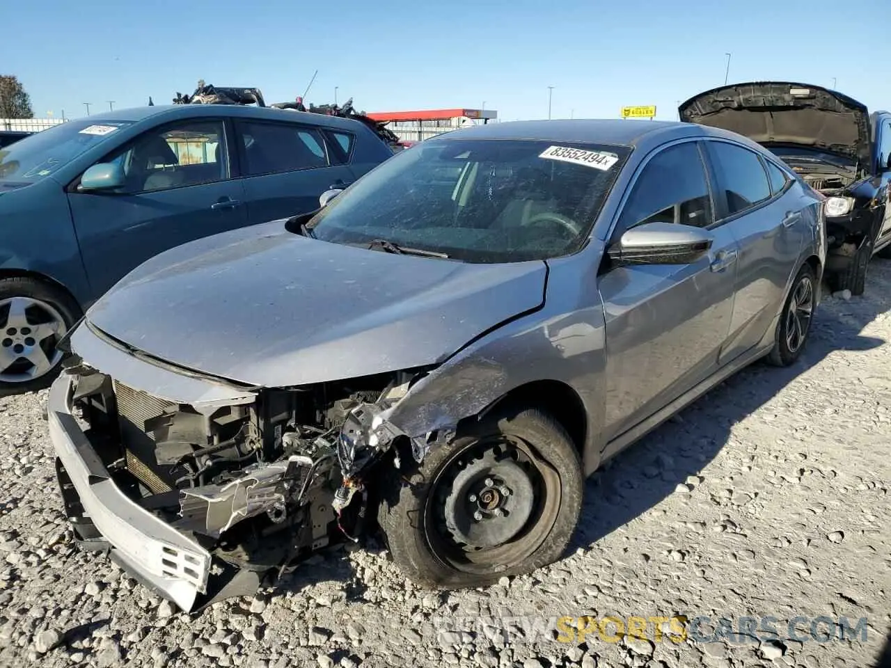 1 Photograph of a damaged car 19XFC2F65KE022661 HONDA CIVIC 2019