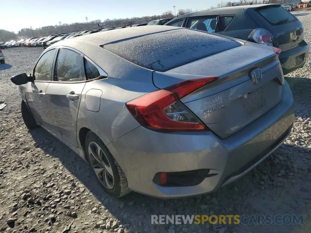 2 Photograph of a damaged car 19XFC2F65KE022661 HONDA CIVIC 2019