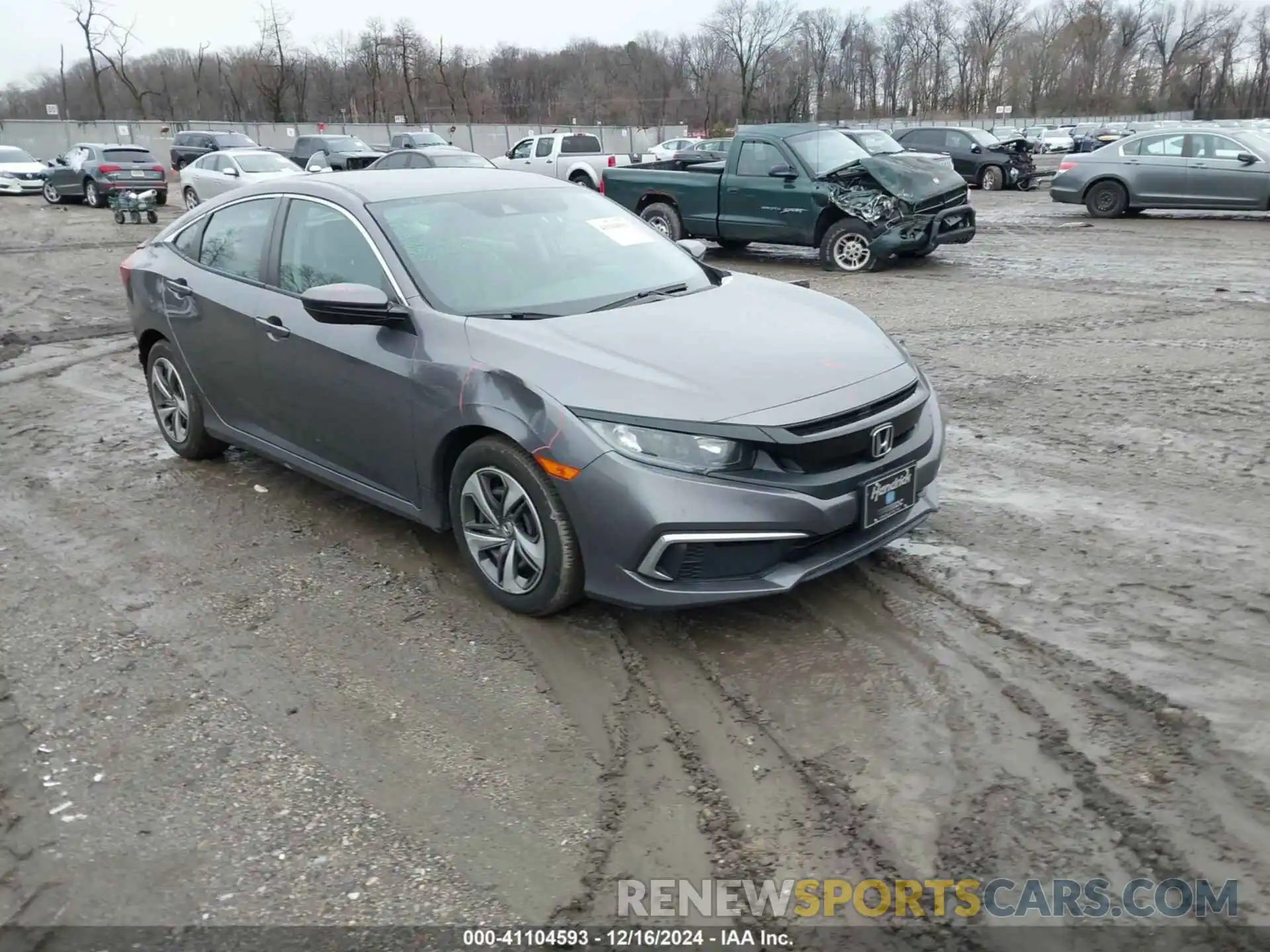 1 Photograph of a damaged car 19XFC2F65KE037693 HONDA CIVIC 2019