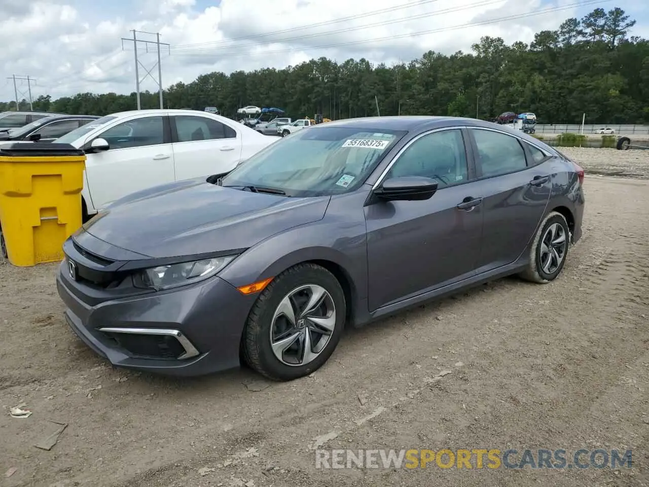 1 Photograph of a damaged car 19XFC2F65KE037774 HONDA CIVIC 2019