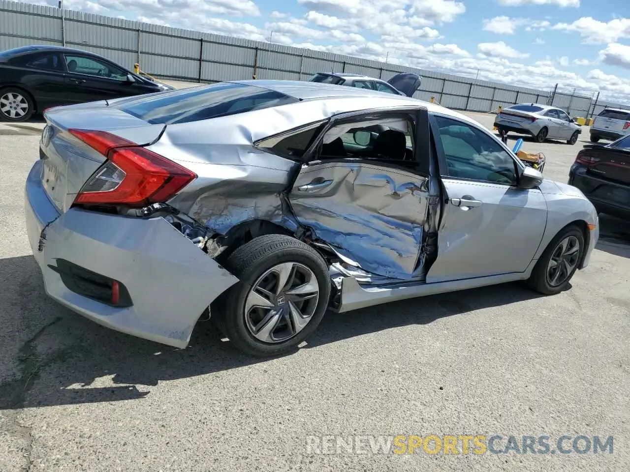 3 Photograph of a damaged car 19XFC2F65KE047480 HONDA CIVIC 2019