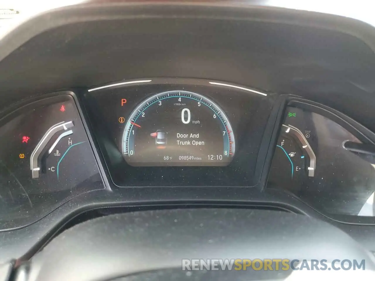 9 Photograph of a damaged car 19XFC2F65KE047480 HONDA CIVIC 2019